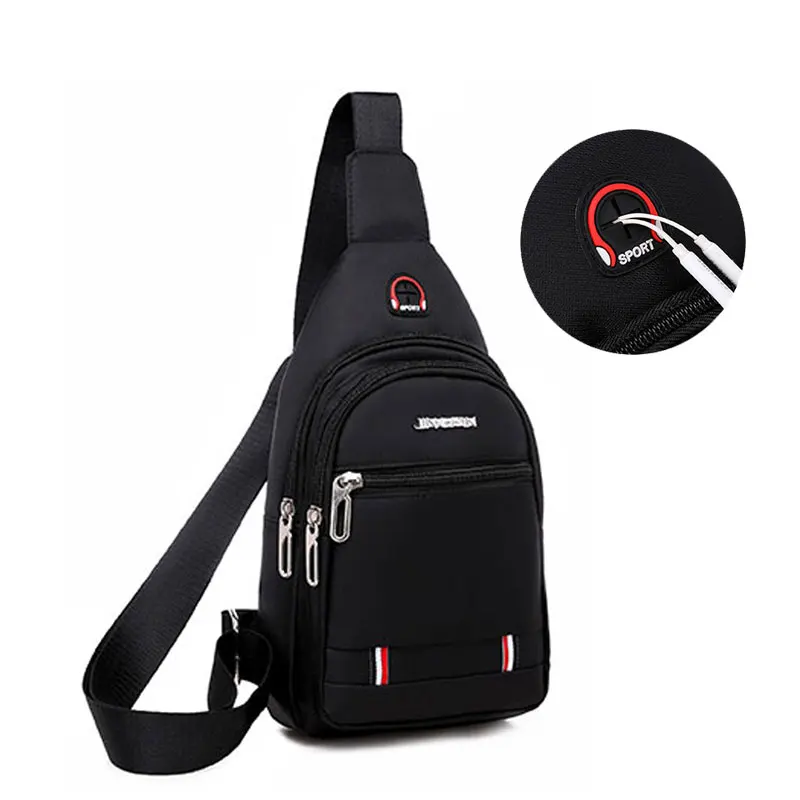

Casual Cross Body Bag Men Chest Bags Large Capacity Messenger Pack Male Waist Bags Phone Pouch Outdoor Travel Belt Packs for Man