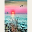 LaoJieYuan декорации DIY Алмазная картина полная круглая смола мозаика пейзаж Алмазная вышивка картина Стразы домашний Декор подарок