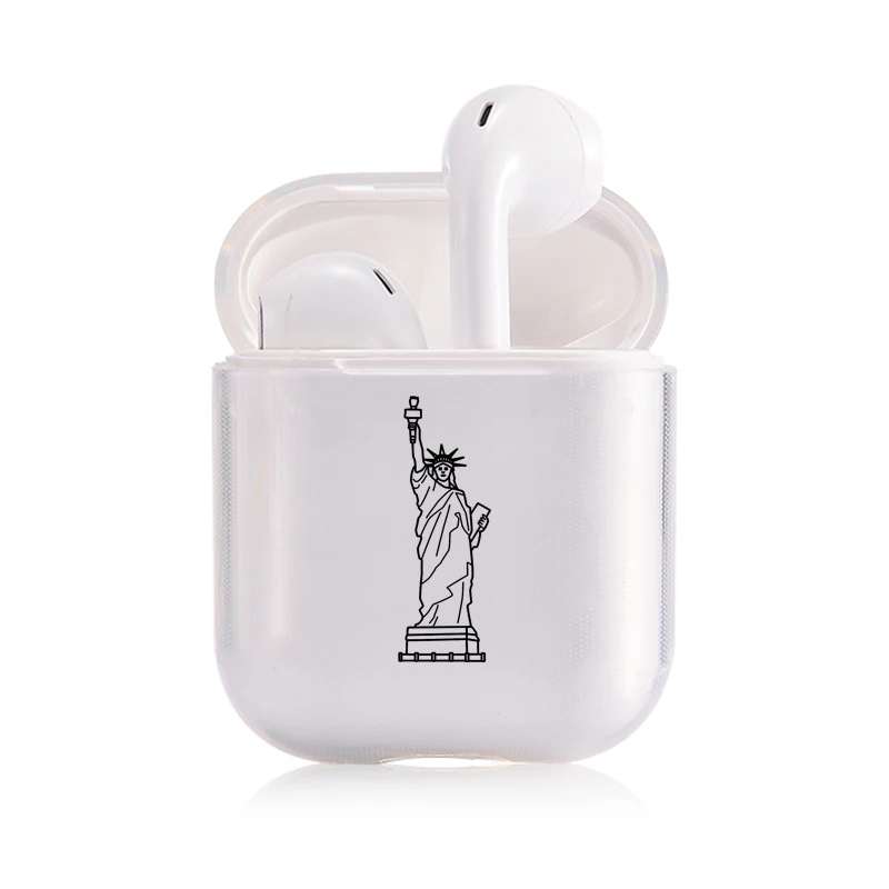 Мягкий мультяшный Чехол Air Pods для Apple airpods, роскошный простой прозрачный чехол Airpods в Bluetooth, аксессуары для наушников