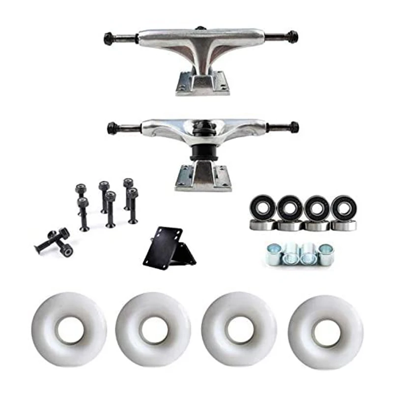 

Hot 5Inch Skateboard Trucks with 52Mm Wheels ABEC Bearings Combo Set,Skateboard Wheels,Skateboard Bearings,Hardware