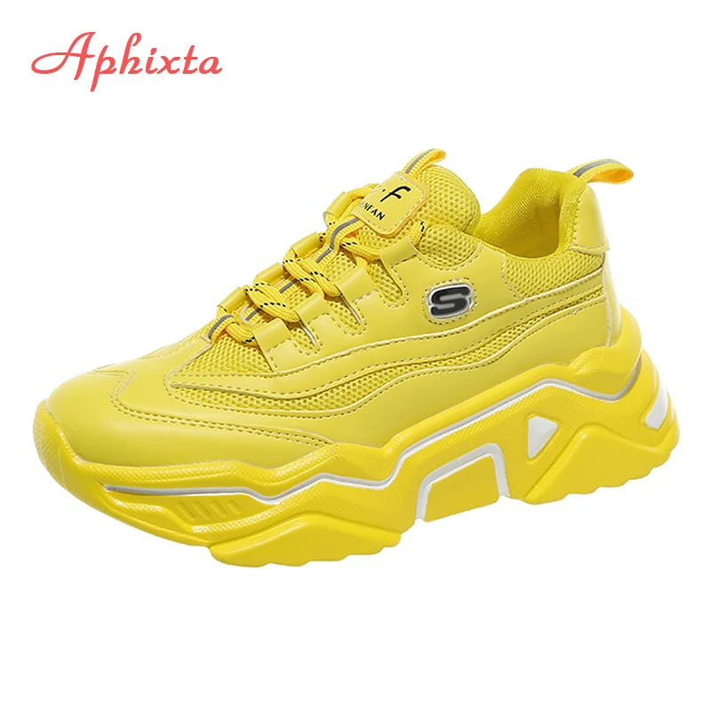 Женские разноцветные кроссовки Aphixta дышащие сетчатые повседневные туфли на