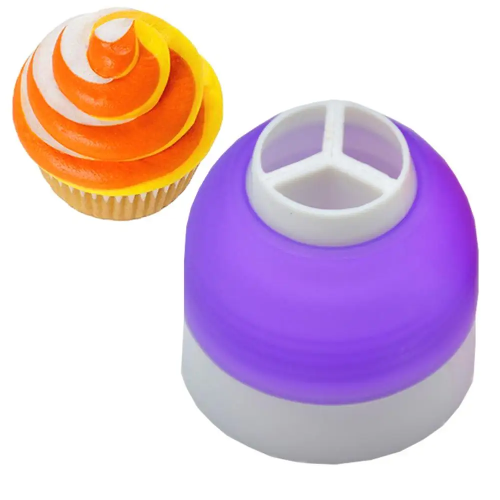 Пластиковая Кондитерская насадка для глазировки 3 цвета аксессуары украшения