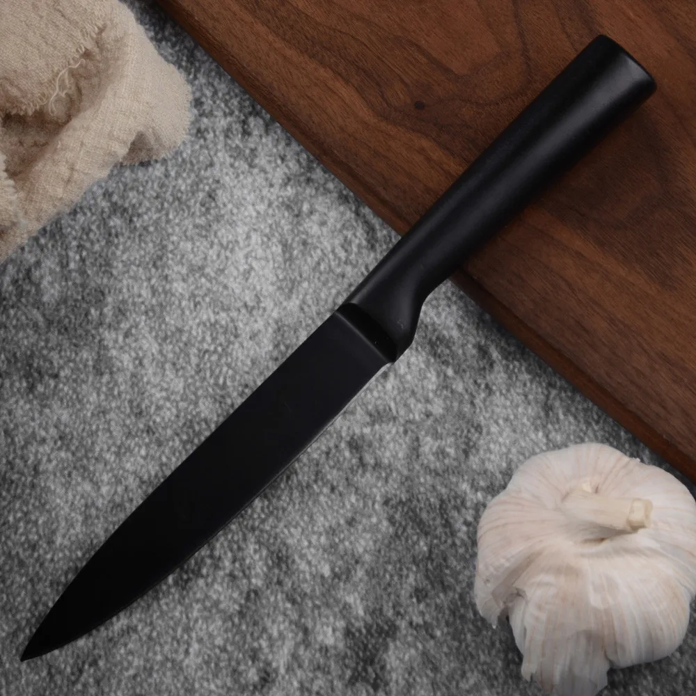 F.5 inch Utility SOWOLL, кухонные ножи, ножи из нержавеющей стали, фруктовые ножи Santoku, для нарезки хлеба, шеф-повара, нож, аксессуары, инструменты - Цвет: F.5 inch Utility