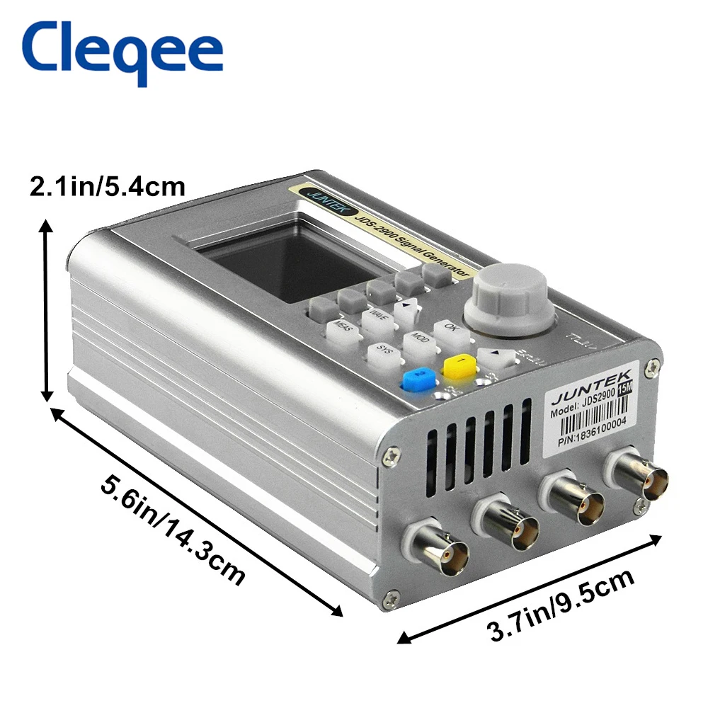 Cleqee JDS2900 30 МГц Портативный двухканальный DDS функция генератор сигналов