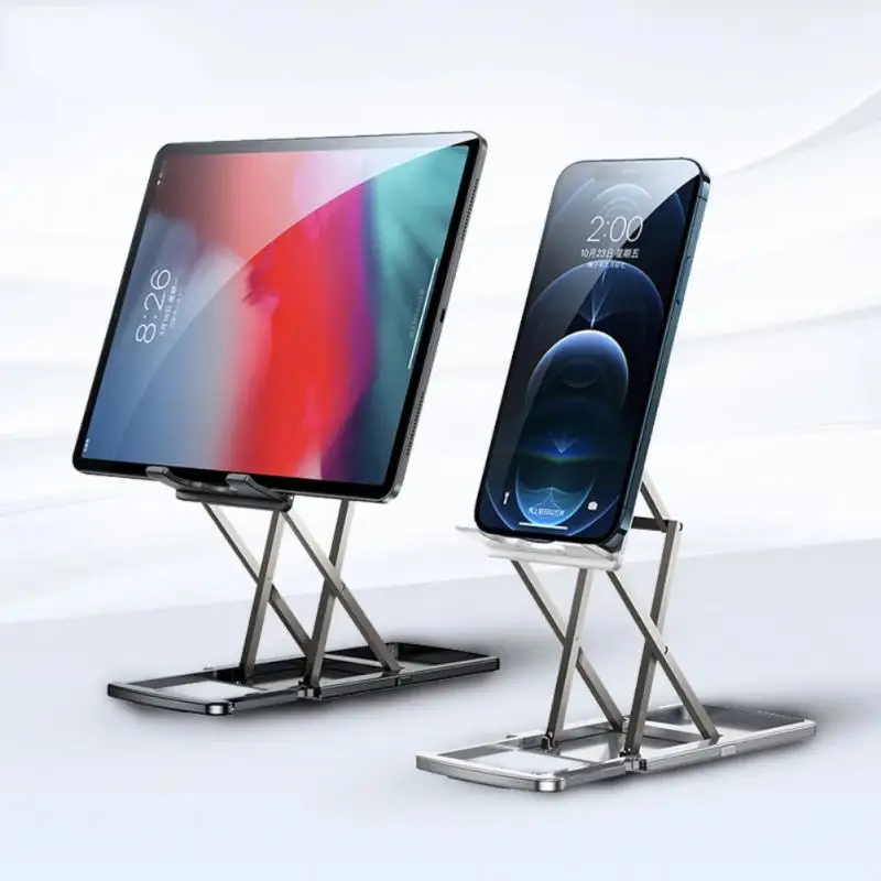 

Держатель для телефона, настольная подставка для телефона, штатив для IPhone 13, IPad, Huawei, Xiaomi Mi 9, складной настольный держатель из алюминиевого с...