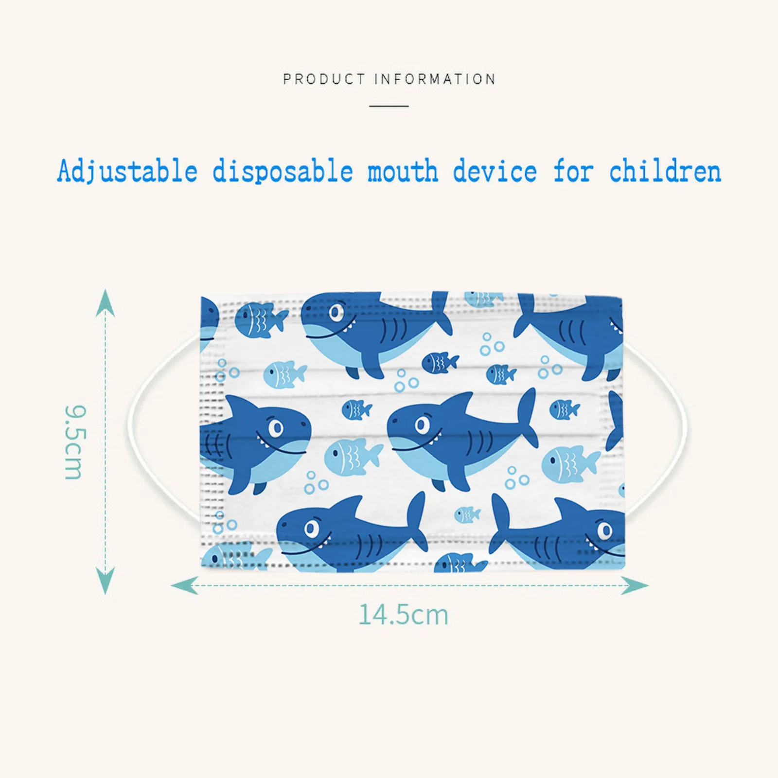 

10pcs Child Kids Print Mask Disposable Face Mask 3-ply Ear Loop Mask Cute Cartoon Animals Print Mascarillas Desechables Nios