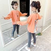 girls clothing sets 2021 autumn kids tracksuit cartoon t shirtpants children clothing set girls clothes outfit 5 6 8 10 12 year
