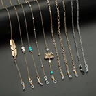 Модная Регулируемая цепочка для солнцезащитных очков с жемчугом, цепочка для очков с бабочкой и бриллиантами, ремешок для очков для чтения, ожерелье для очков, 2020