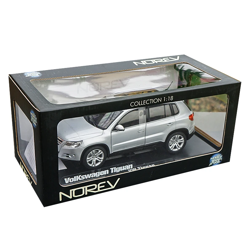 1/18 оригинальная модель автомобиля с литым давлением Norev Volkswagen VW Tiguan (серебристый)