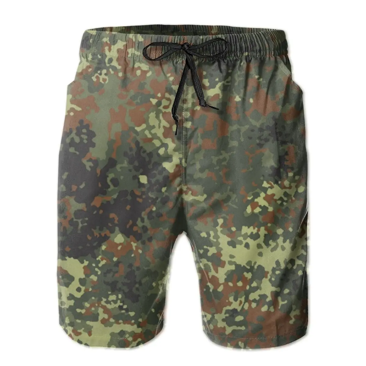 

Мужские брюки Flecktarn, камуфляжные пляжные плавки для серфинга, спортивные быстросохнущие сетчатые забавные шорты из Родезии для взрослых