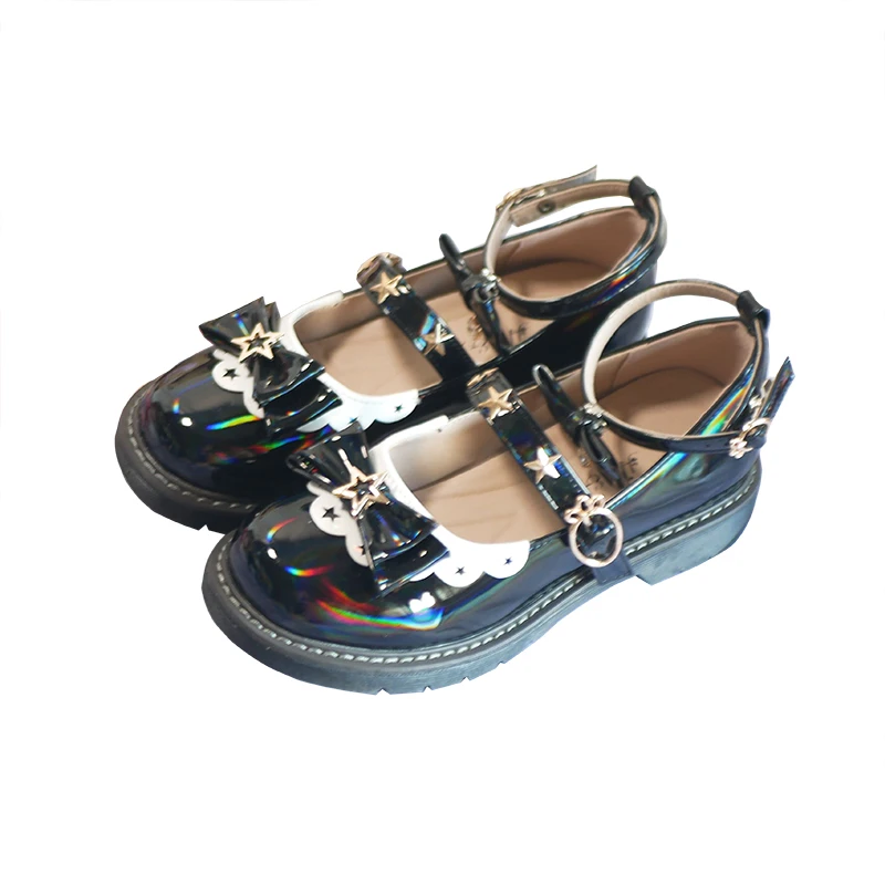 

Новая дизайнерская обувь в стиле "Лолита" с пряжкой в форме звезды, униформа Jk для студентов, женская модель в стиле "Лолита", милая женская обувь на среднем каблуке 3 см