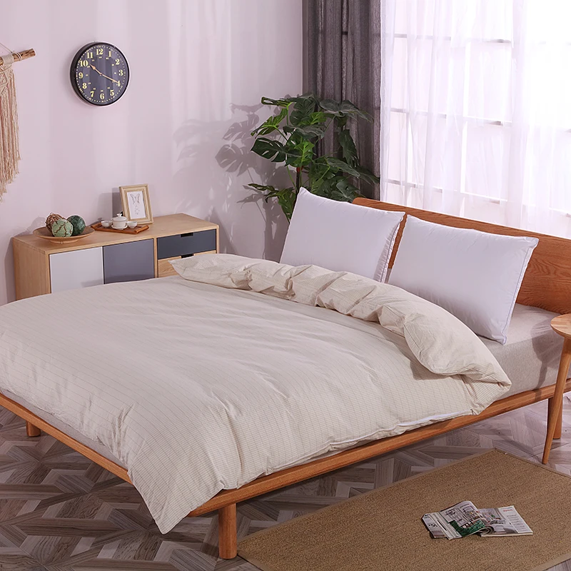 Постельное белье из натурального хлопка с серебряным пуховым одеялом проводящая