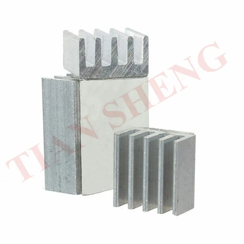 10 компл./Лот клейкий радиатор Raspberry Pi 3 комплект из чистого алюминия для