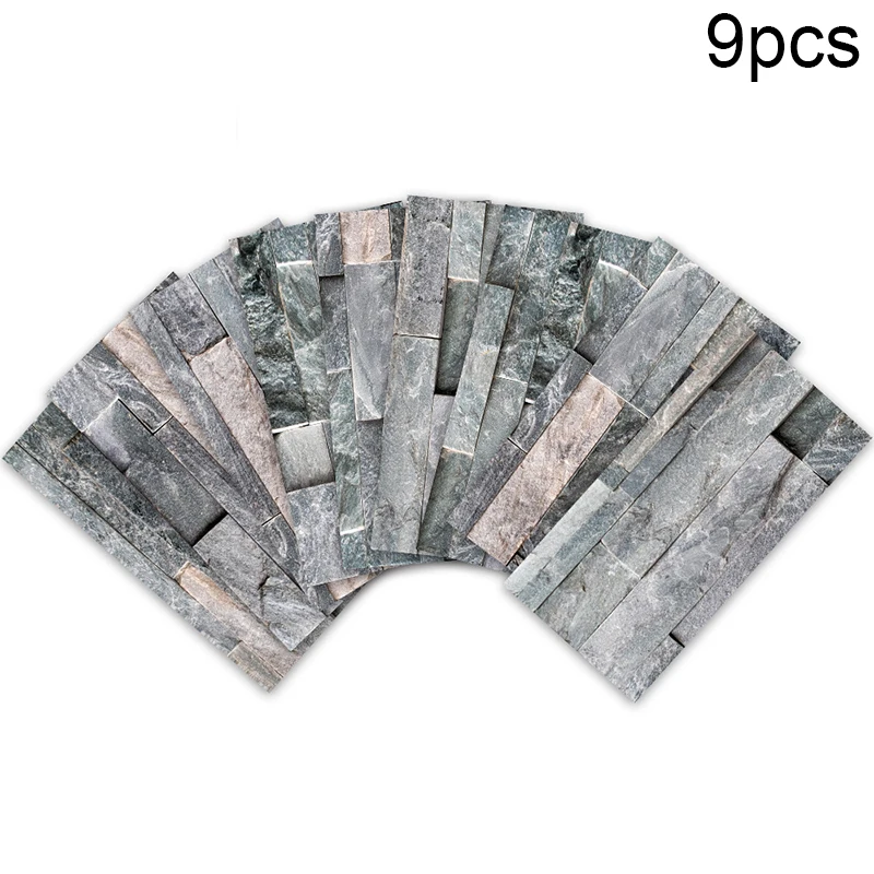 9 шт./компл. 20x10 см водонепроницаемый 3D плитка кирпичная стена наклейки кухня