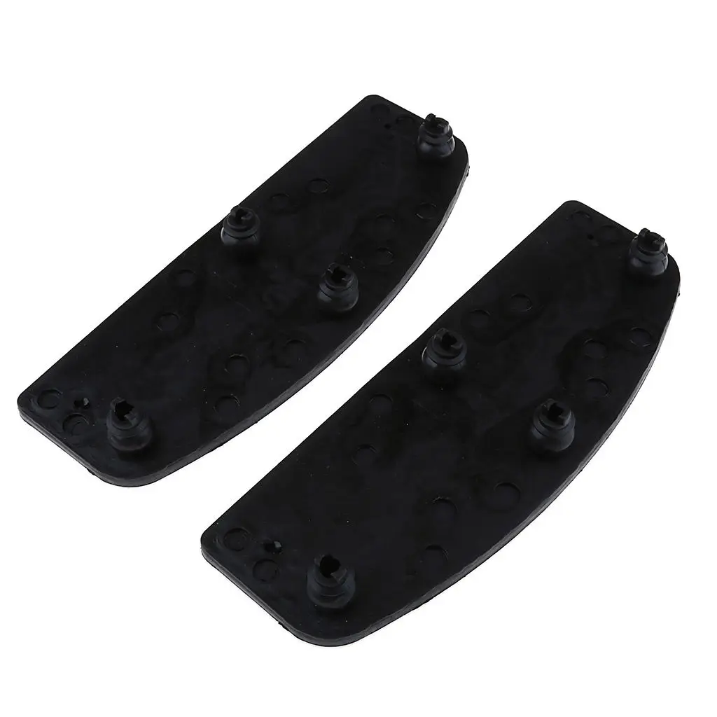 

Pair Black Rider Insert Footboard Foot Pegs Footrest Pads For Touring Models