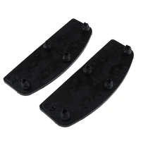 pair black rider insert footboard foot pegs footrest pads for touring models