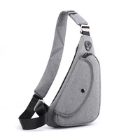 new mens chest bag water repellent travel small backpack single shoulder bag diagonal triangle chest bag personal pocket bag