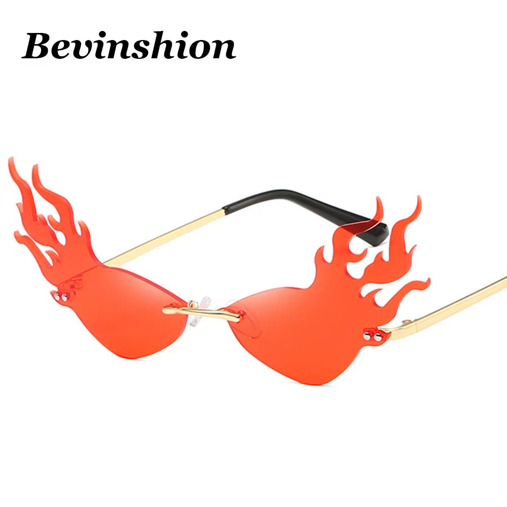 Новое поступление 2020 Модные солнцезащитные очки кошачий глаз стиль пламени