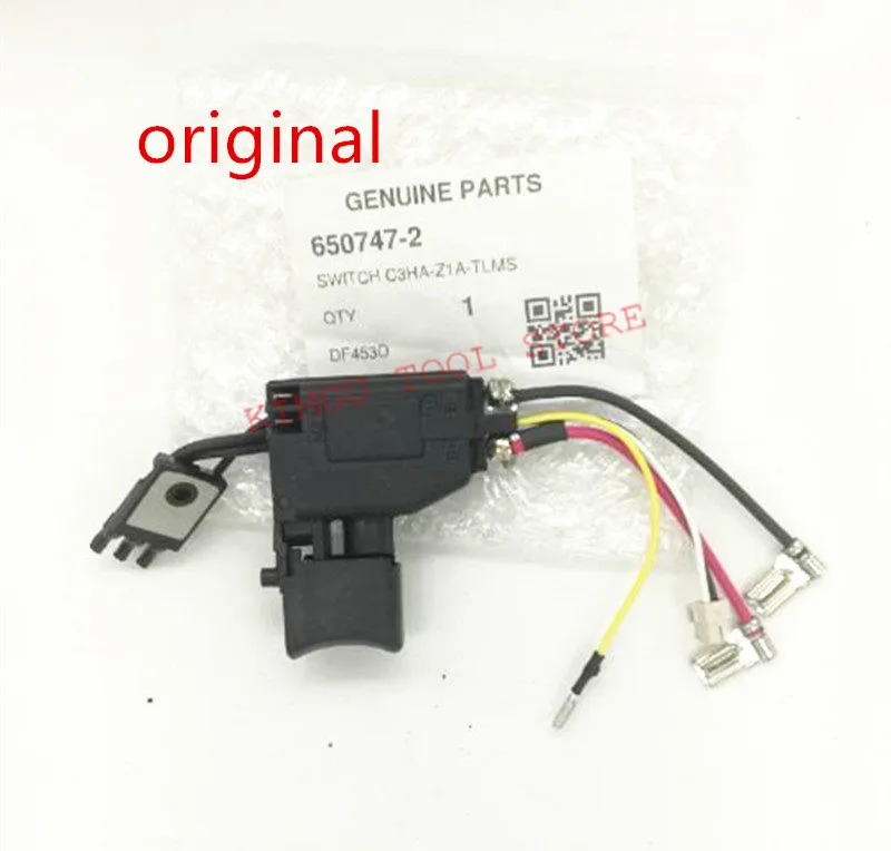 original Переключатель для Makita 650731-7 6506379 DDF456Z BHP446Z BDF456Z BDF456RFE BDF446Z DDF456 DDF446 BHP456 BDF456 BDF446 DHP456 DF456D - Цвет: original