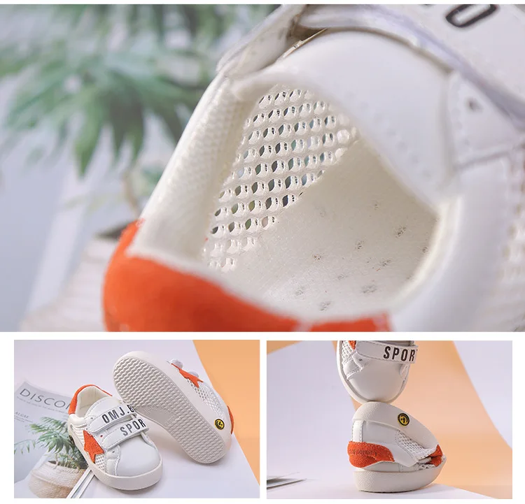 

New Arrivals Fashion Children's Casual Shoes Mesh Summer Kids Sandals White Color Kids Board Shoes Sneakers Running Shoe