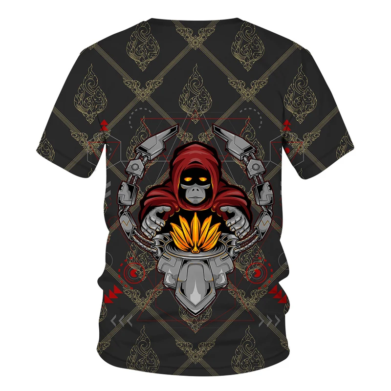 summer brand new hot mens t shirt trend 3d digital printing short sleeve mechanical animal t shirt casual sports short sleeve free global shipping