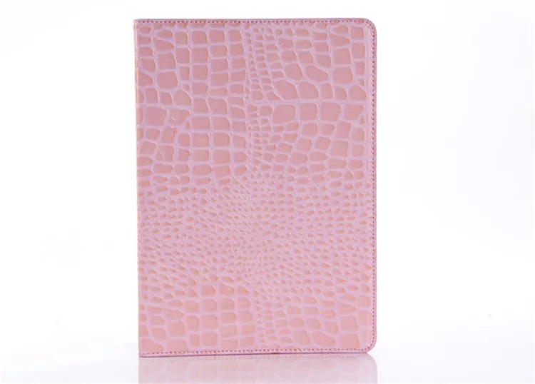 pink Подставка под крокодиловую кожу Флип кожаный чехол для Ipad 9,7 5-й 6-й планшет Чехлы для Ipad 5/6 Air 2 защитная оболочка - Цвет: pink