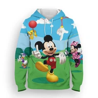 mickey mouse cartoon anime clothes for boy girl kids disney 3d print women hoodies streetwear oversized men sweatshirts