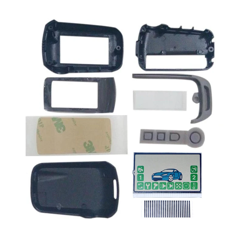 

10 шт./лот A92 чехол на корпус брелка + ЖК-дисплей гибкий кабель полосы зебры для StarLine A94 A92 брелок для автомобильной сигнализации