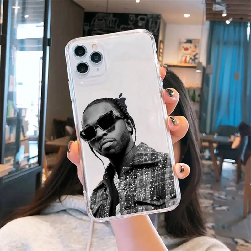 

Pop fashion rock singer show Phone Case Transparent for iPhone 6 7 8 11 12 s mini pro X XS XR MAX Plus cover funda shell