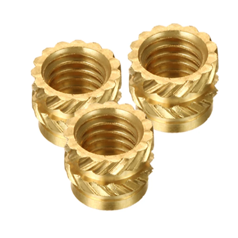M4 inside dia brass Hot Melt Insert Nuts Heating Molding Copper Thread Nut Double Twill Knurled Injection nut 422 | Обустройство дома