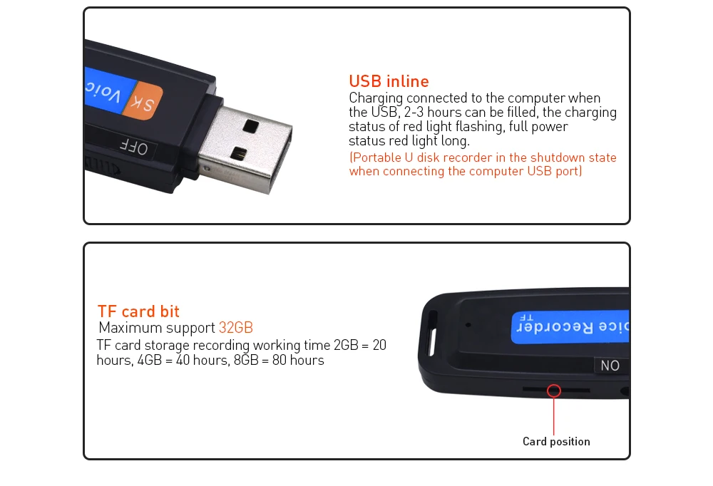 Высокое качество TISHRIC TF карта/микро CD USB цифровой Аудио Диктофон мини-диктофон ручка registrore аудио Профессиональный