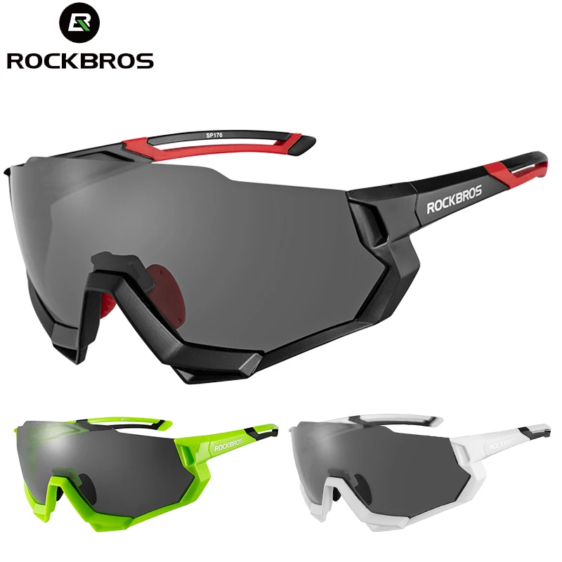 Rockbros, поляризационные очки для велоспорта, UV400, мужские, женские, спортивные солнцезащитные очки, 5 линз, MTB, Маутейн, дорожные, рыболовные очки, очки для вождения