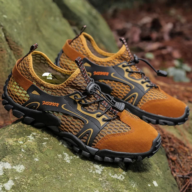 Hiking Shoes Men Breathable Outdoor Trekking Shoes Men Sneakers Summer Non-slip Climbing Mountain Sport Quick-dry Water Shoes