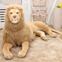 simulation lion real life doll stuffed animal model giant cushion photography props kids room decoration teenager gifts for boy