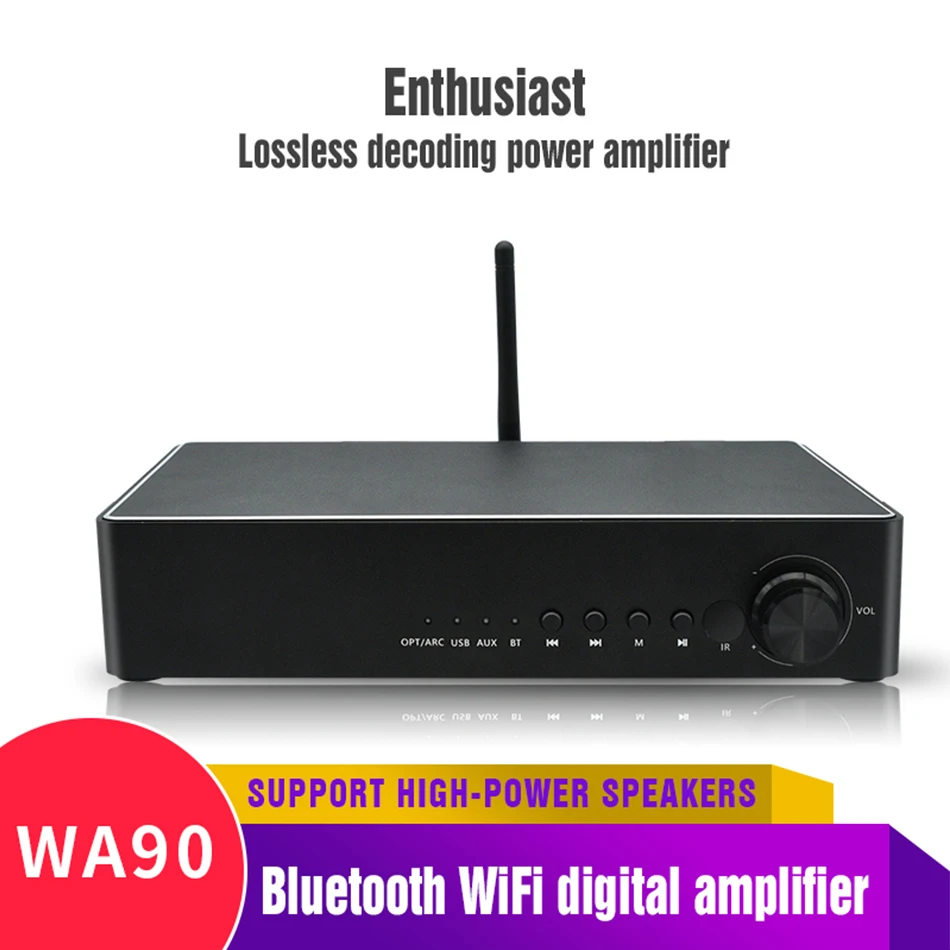 Усилитель Hi-Fi WA90 Bluetooth 5 0 TPA3251 175 Вт * 2 мощный музыкальный усилитель мощности ess9023DAC