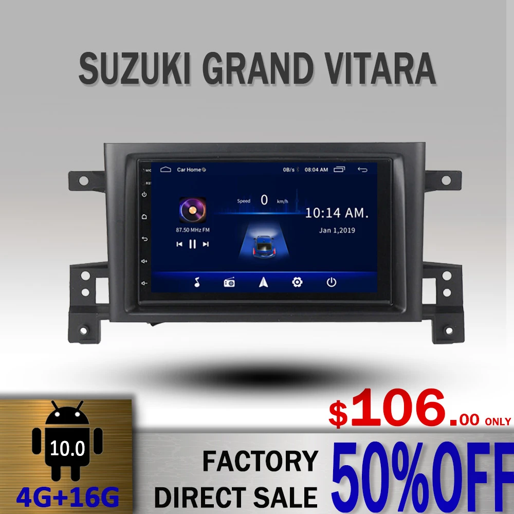 Прямая продажа автомагнитолы для Suzuki Grand Vitara 2006 2011 Android 10 мультимедийный плеер