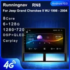 Runningnav для Jeep Grand Cherokee II WJ 1998-2004, автомагнитола, мультимедийный видеоплеер, навигация GPS