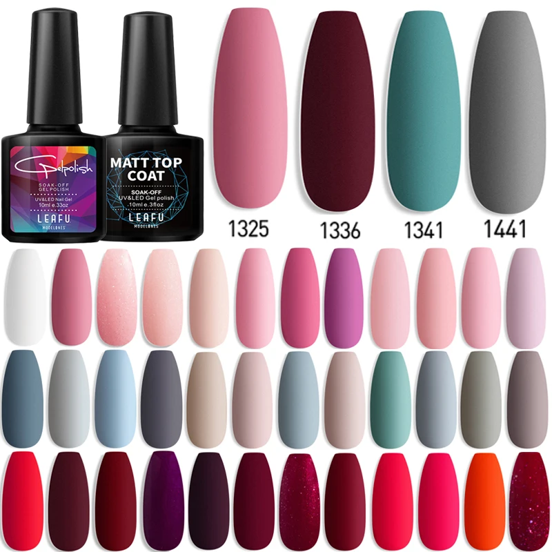 Modelones Матовый верхний слой эффект светодиодный Гель лак Длительное замачивание