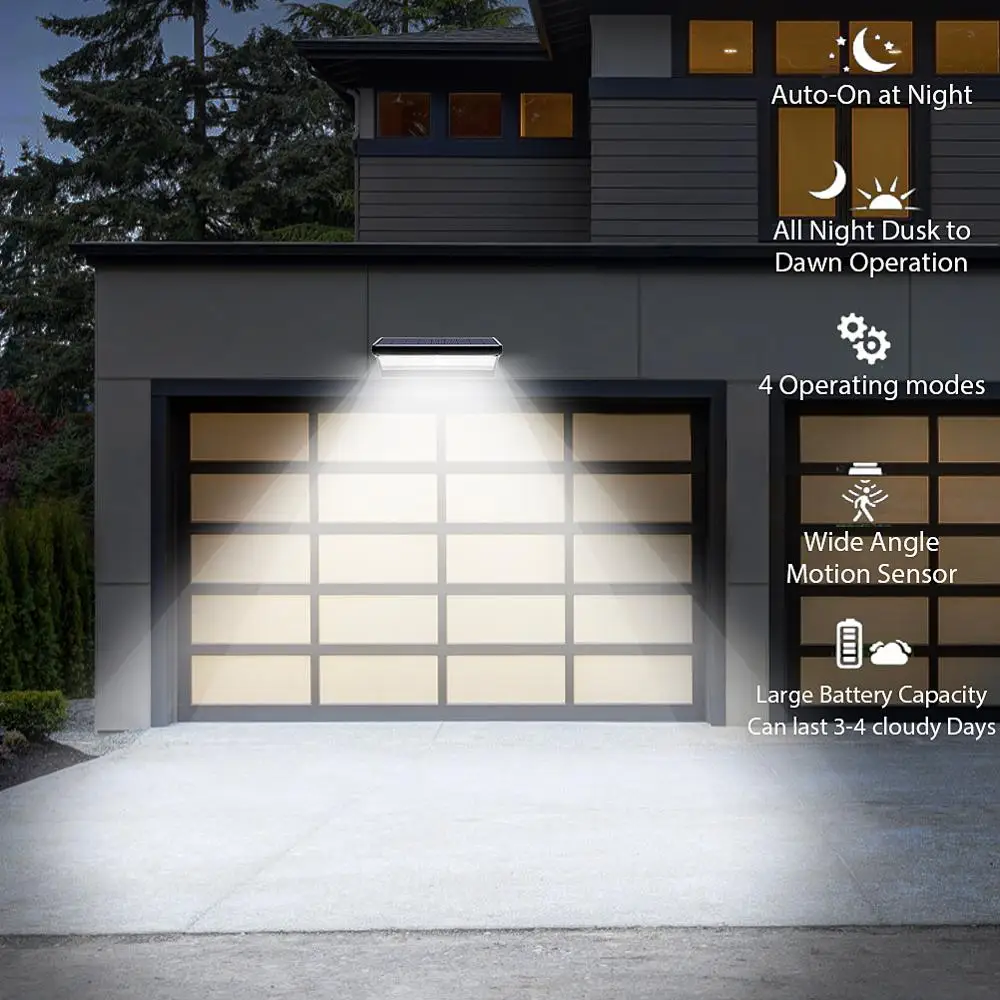 датчик движения Солнечный светильник на открытом воздухе радар Сенсор 24/48/60