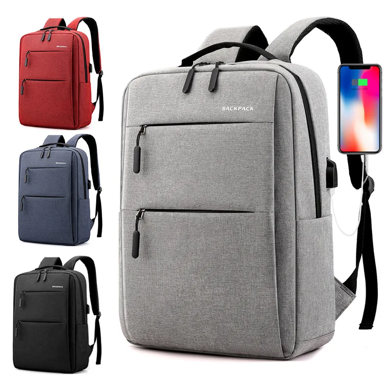 

Shoulder backpack USB external charging laptop bag men and women shoulder fashion waterproof bag