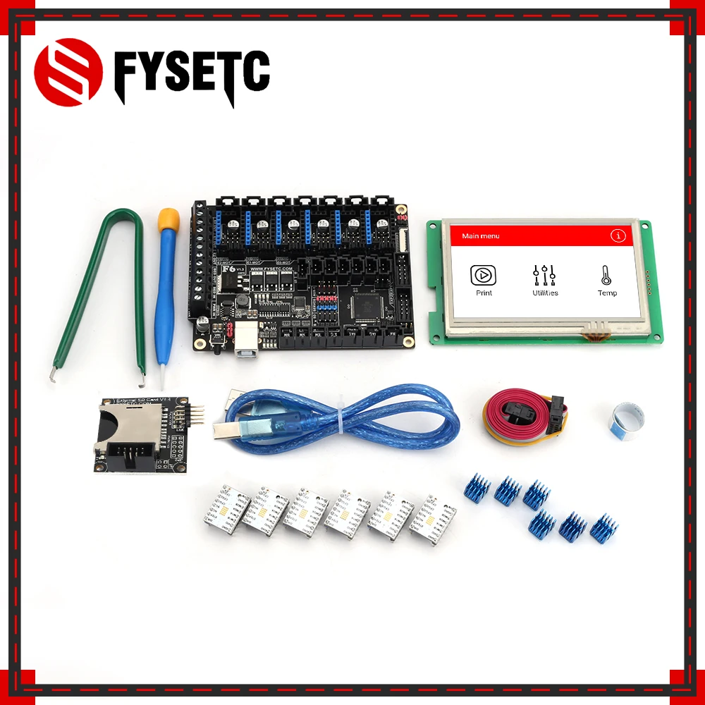 Плата все в одном FYSETC F6 решение для электроники V1.3 устройств с ЧПУ 3D принтера + 6