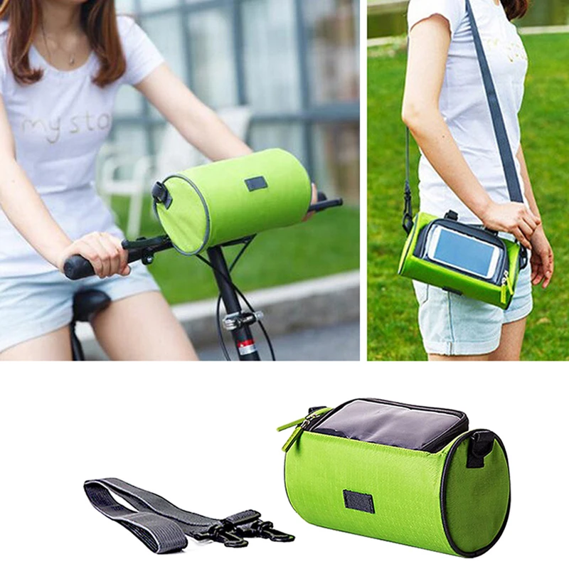 

Outdoor Bicycle Handlebar Bag Mountain Bike Press Screen Mobile Phone Head Waterproof Bag Touch Screen Bicycle Front Tube Bag