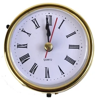 toy prop diy 65mm clock craft quartz movement head insert roman numeral round clocks iron clock accessories
