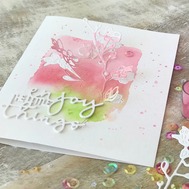 Детские Цветочные Резные штампы для скрапбукинга с буквами и листьями лотоса