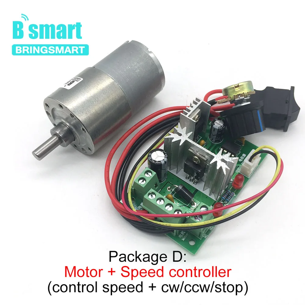 Bringsmart JGB37 3530 DC мотор редуктор 12 в мини электродвигатель 24 В Высокая турка коробка