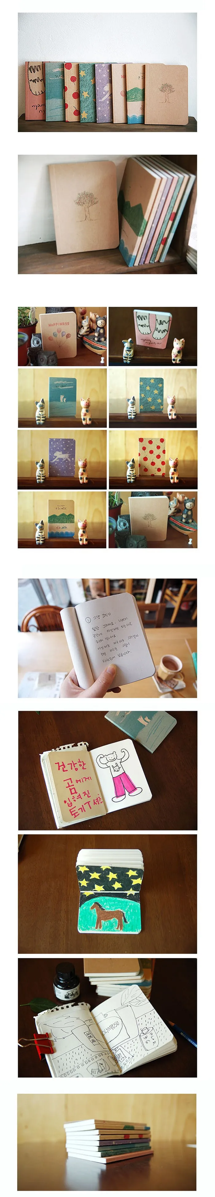 Kawaii Mini 12,4*9 см старый рисунок милые блокноты для письма 8 видов ежедневник Канцтовары офисный школьный принадлежности