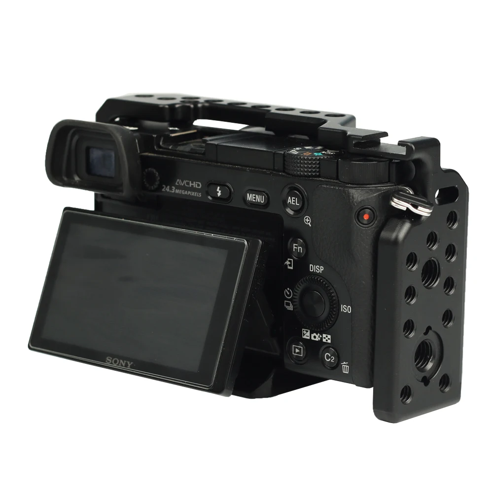 Клетка для камеры Sony A6000 / A6300 A6400 A6500 ILCE-6000/ILCE-6300/ILCE-A6500/с холодным башмаком 1/4 &quot3/8&quot