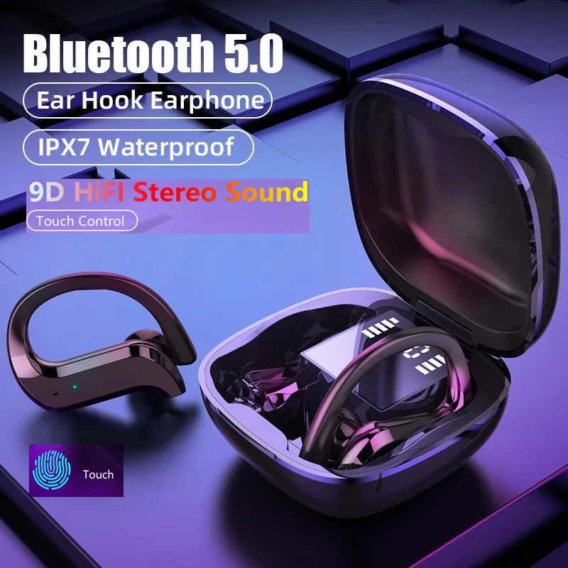 

Wireless Bluetooth Headphone TWS Bluetooth Earphones Noise Cancelling 9D HiFi Stereo Sport Headset Handsfree Earbuds with Mic