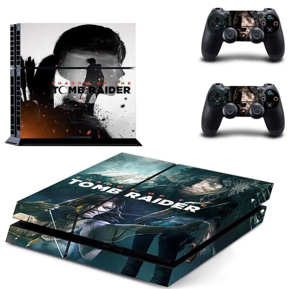 

Shadow of the Tomb Raider PS4 Stickers Play station 4 Skin Sticker Decals For PlayStation 4 PS4 Console & Controller Skins Vinyl