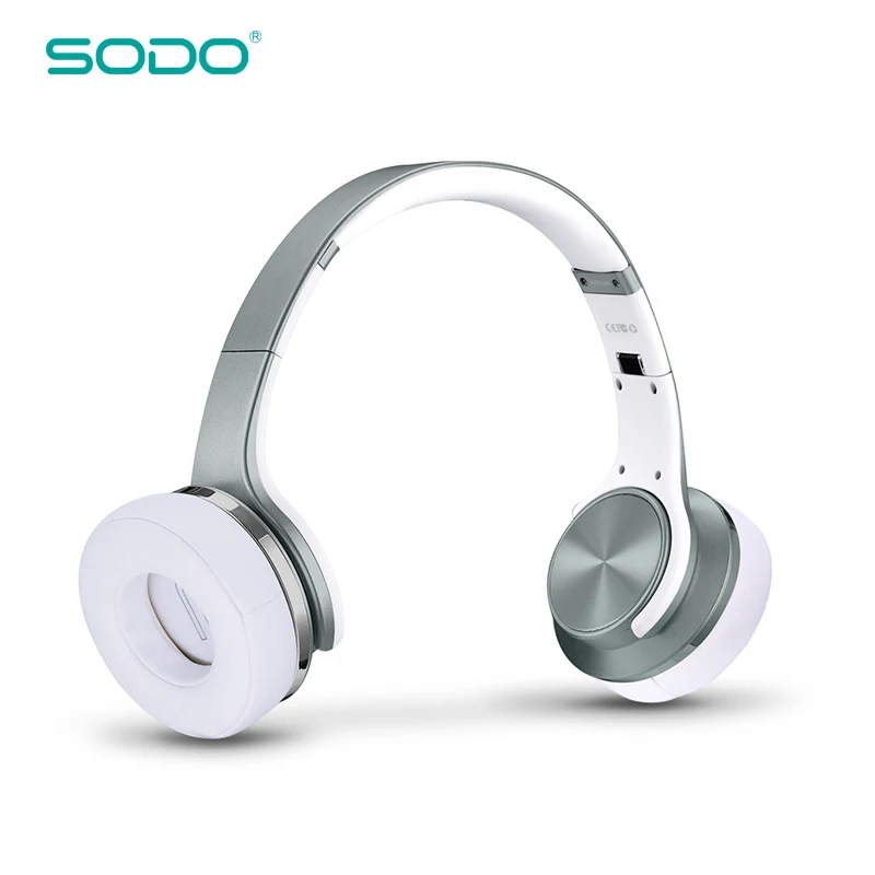Оригинальные удобные беспроводные наушники SODO MH5 NFC 2 в 1 поворотные Bluetooth с